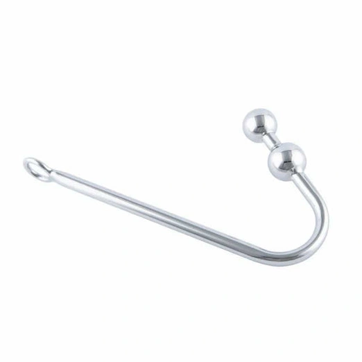 Hook Two Anal Balls Stainless Pleasurable Steel 4417 0822